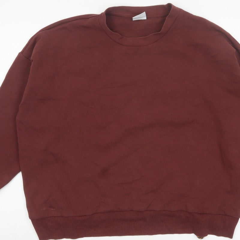Additional view of Gymshark Women Brown M Relaxed Crew Neck Drawstring Sweatshirt