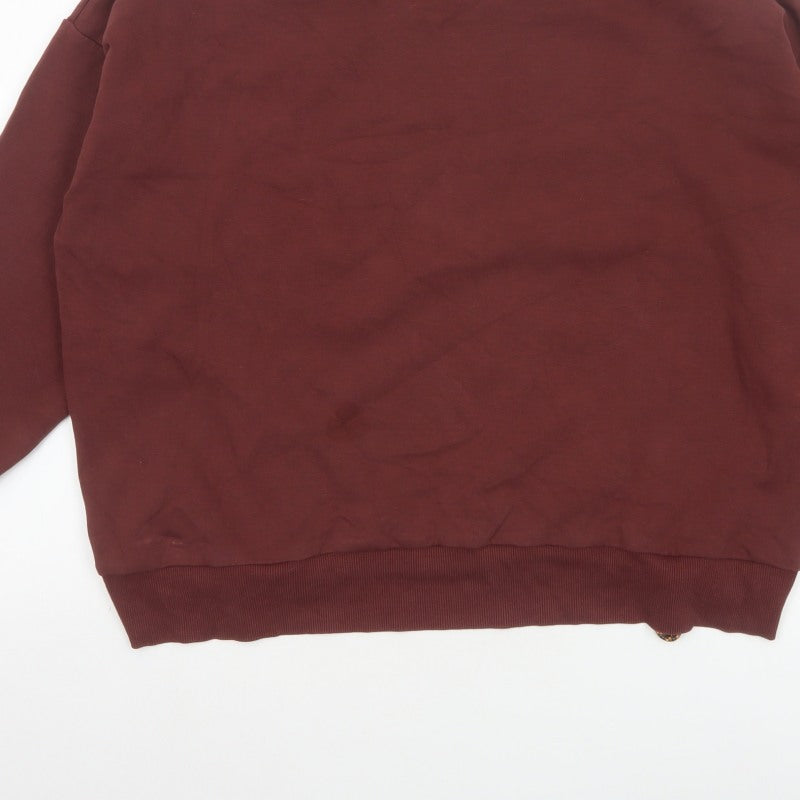 Additional view of Gymshark Women Brown M Relaxed Crew Neck Drawstring Sweatshirt