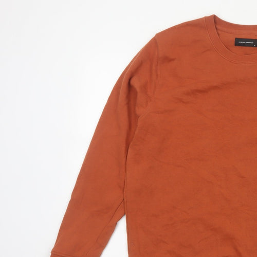 Clean Cut Copenhagen Men’s Orange XL Organic Cotton Crew Sweatshirt