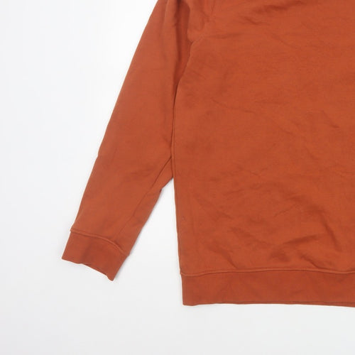 Clean Cut Copenhagen Men’s Orange XL Organic Cotton Crew Sweatshirt