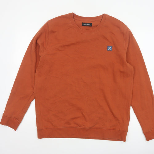 Clean Cut Copenhagen Men’s Orange XL Organic Cotton Crew Sweatshirt