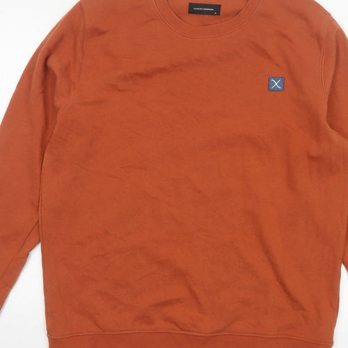 Clean Cut Copenhagen Men’s Orange XL Organic Cotton Crew Sweatshirt