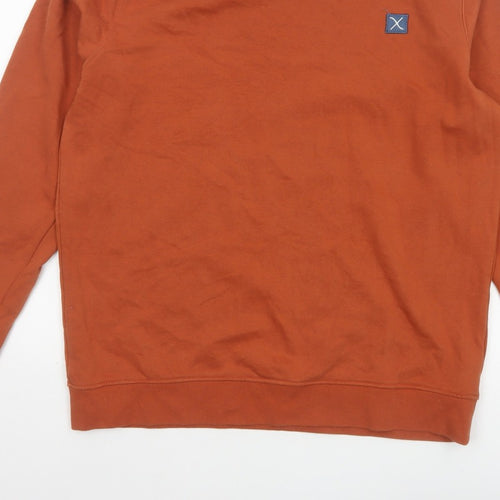 Clean Cut Copenhagen Men’s Orange XL Organic Cotton Crew Sweatshirt