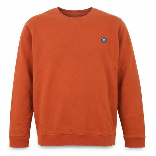 Clean Cut Copenhagen Men’s Orange XL Organic Cotton Crew Sweatshirt