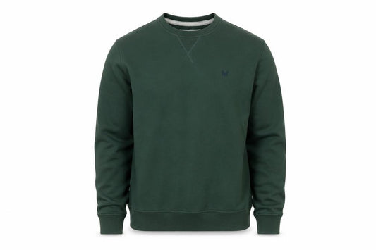 Crew Clothing Company Men's Green L Pullover Crew Neck Sweatshirt Logo