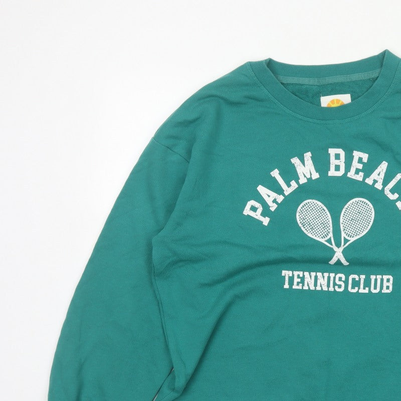 C&C California Women’s Green L Palm Beach Tennis Club Sweatshirt