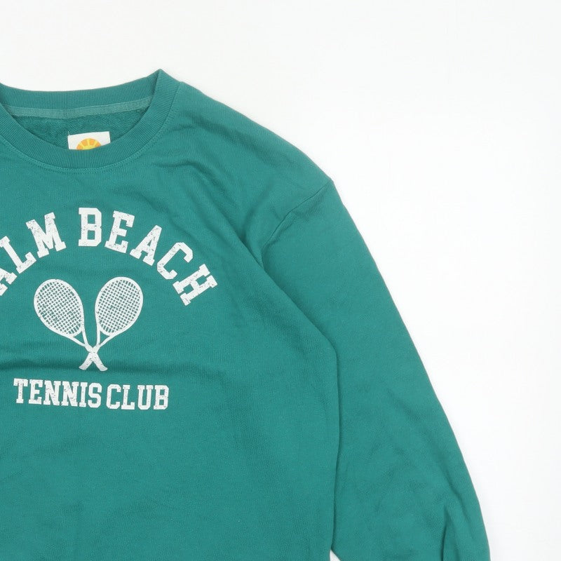 C&C California Women’s Green L Palm Beach Tennis Club Sweatshirt