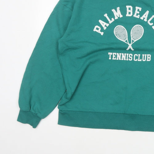 C&C California Women’s Green L Palm Beach Tennis Club Sweatshirt