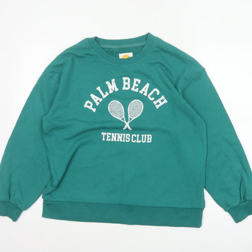 C&C California Women’s Green L Palm Beach Tennis Club Sweatshirt