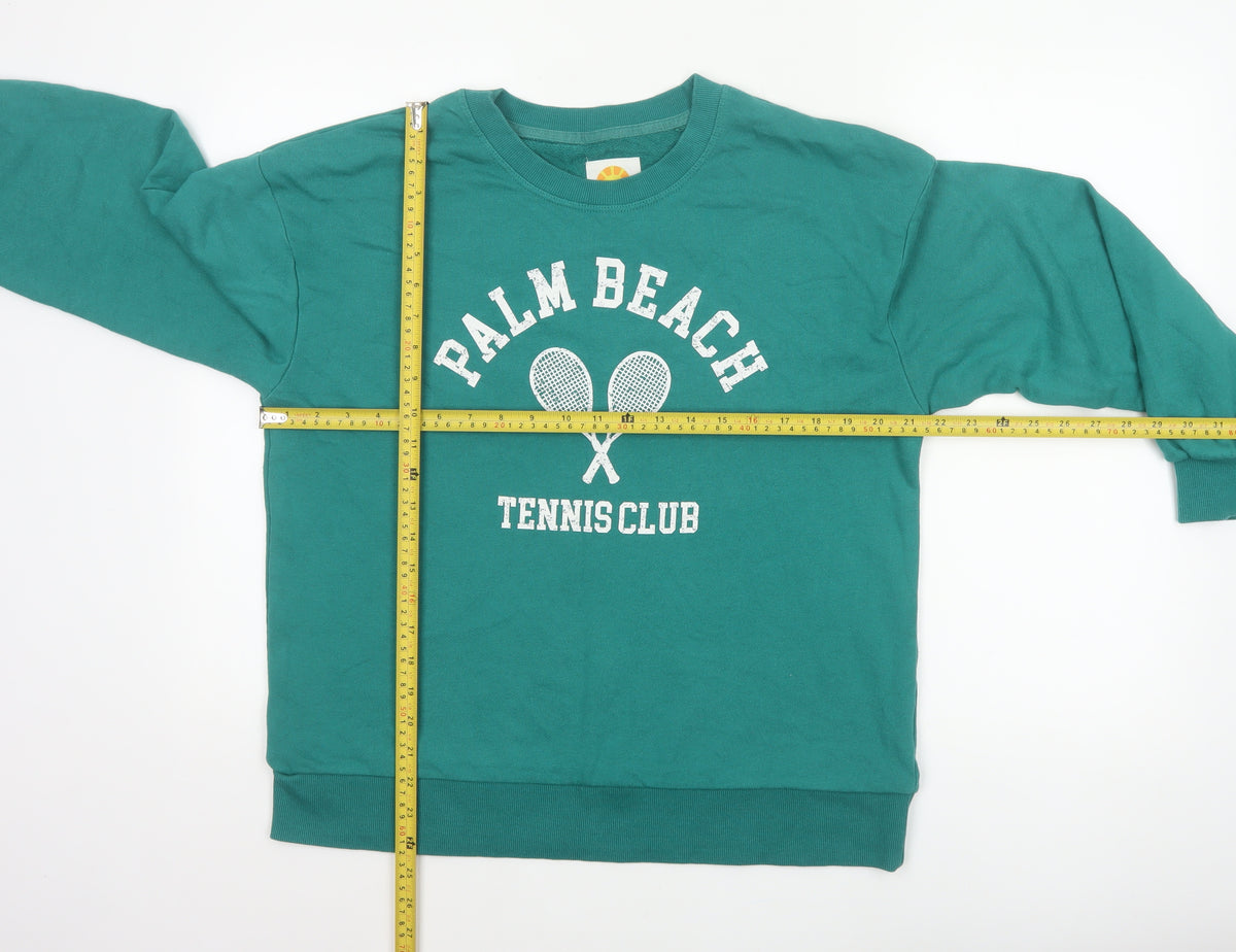 C&C California Women’s Green L Palm Beach Tennis Club Sweatshirt
