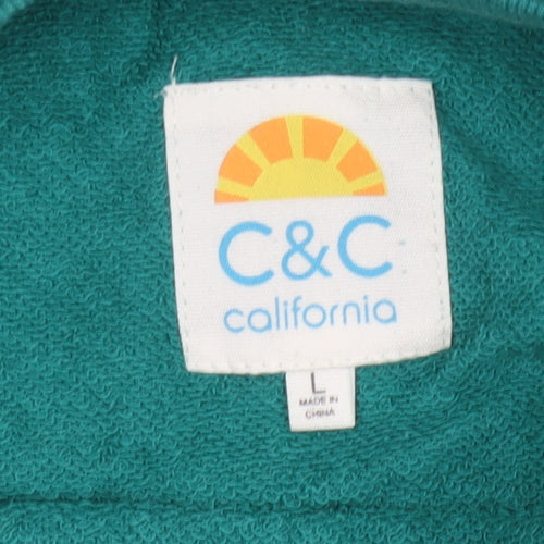 C&C California Women’s Green L Palm Beach Tennis Club Sweatshirt