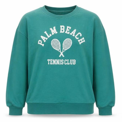C&C California Women’s Green L Palm Beach Tennis Club Sweatshirt