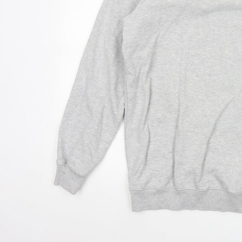 Jacamo Men Grey M Crew Neck Pullover Sweatshirt Cotton Blend