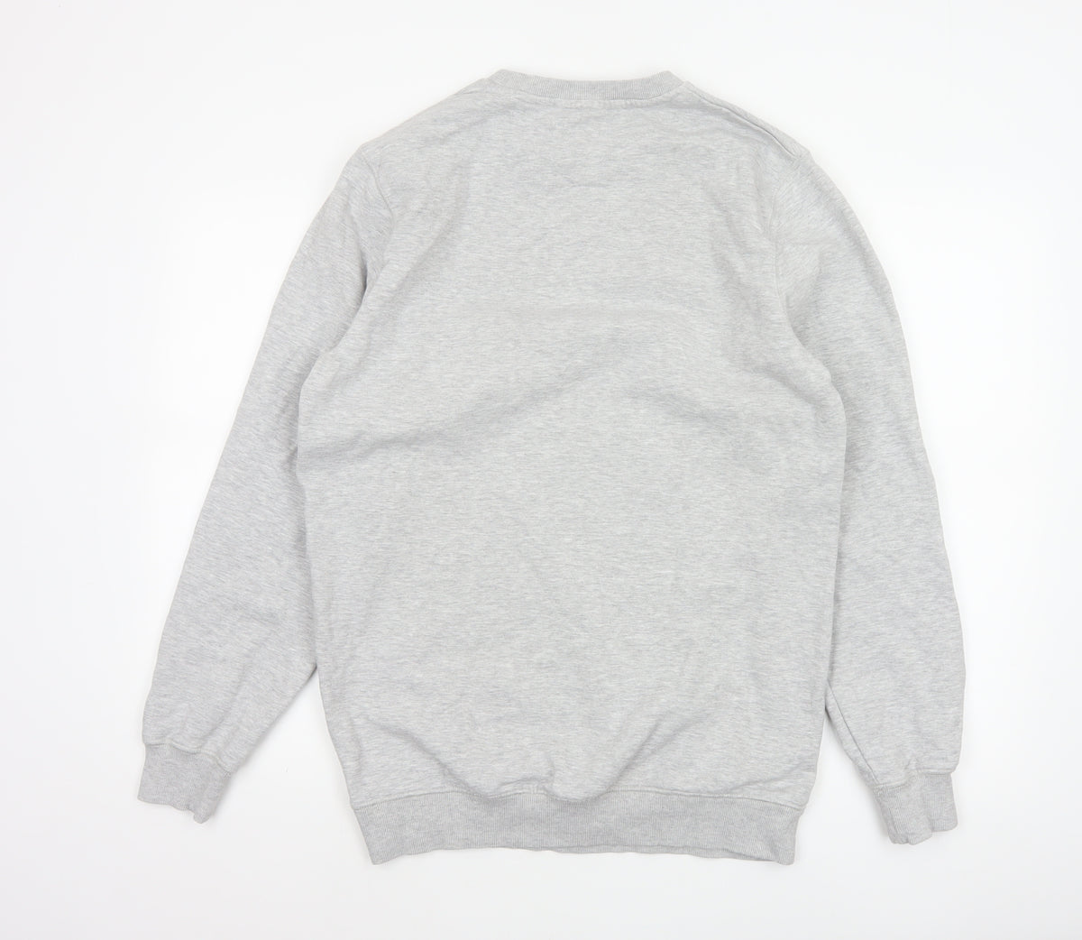 Jacamo Men Grey M Crew Neck Pullover Sweatshirt Cotton Blend