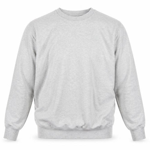 Jacamo Men Grey M Crew Neck Pullover Sweatshirt Cotton Blend