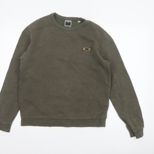 Jack & Jones Core Men's Green S Pullover Crew Neck Logo Sweatshirt