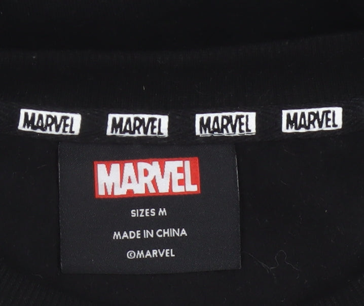 Marvel Men’s Black M Gold Darth Vader Graphic Print Crew Neck Sweatshirt