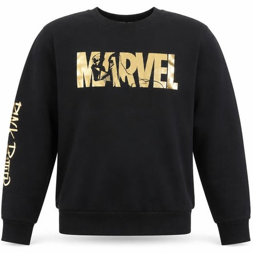 Marvel Men’s Black M Gold Darth Vader Graphic Print Crew Neck Sweatshirt