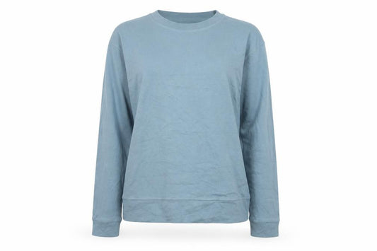 Zara Women Blue UK 14 Jersey Crew Neck Long Sleeve Sweatshirt