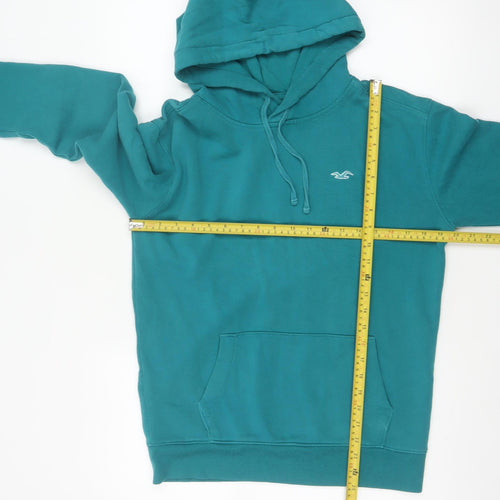 Hollister Men’s Blue XS Pullover Hoodie Logo Pocket