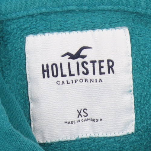 Hollister Men’s Blue XS Pullover Hoodie Logo Pocket