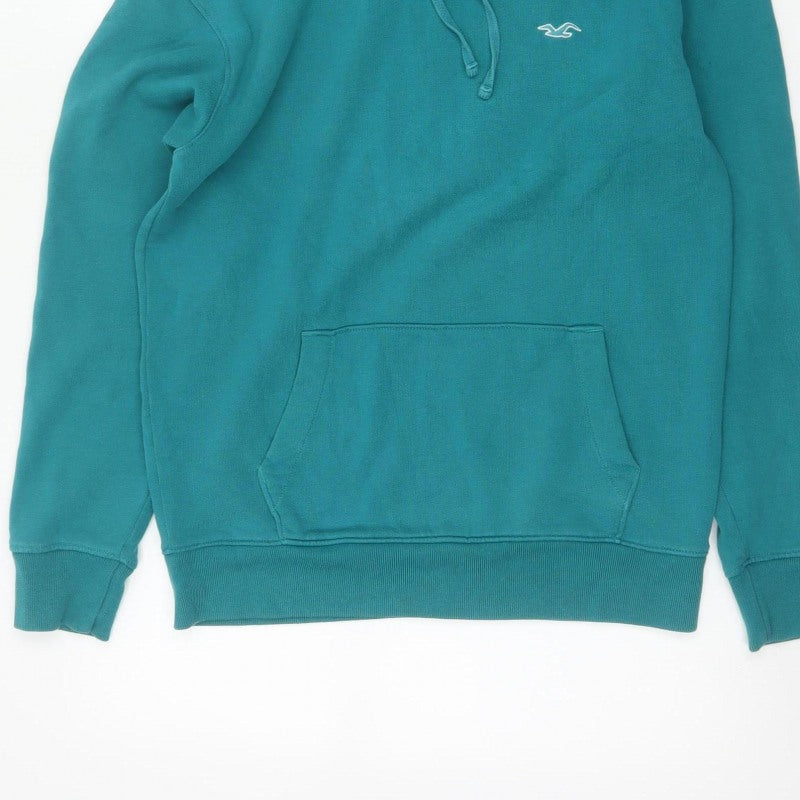 Hollister Men’s Blue XS Pullover Hoodie Logo Pocket