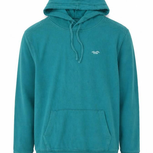 Hollister Men’s Blue XS Pullover Hoodie Logo Pocket