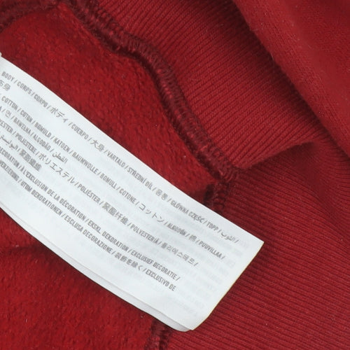 Abercrombie & Fitch Women’s Red XL Logo Crew Neck Pullover Sweatshirt