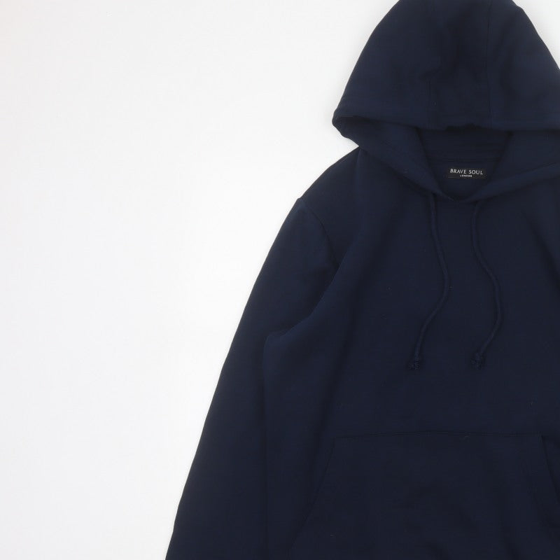 Brave Soul Women’s Navy Blue S Pullover Hooded Sweatshirt