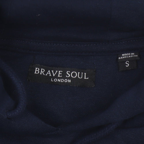 Brave Soul Women’s Navy Blue S Pullover Hooded Sweatshirt