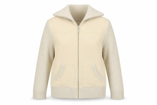 Maine New England Women's Ivory UK 14 Zip Knit Jacket Pockets