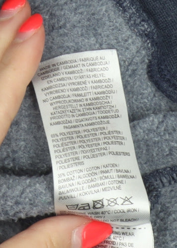 Slazenger Men's Blue XL Pullover Hoodie Logo Fleece Pockets