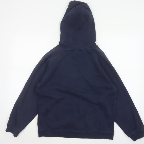 Nike Boys Navy Blue 12-13 Years Pullover Hoodie Logo Pocket