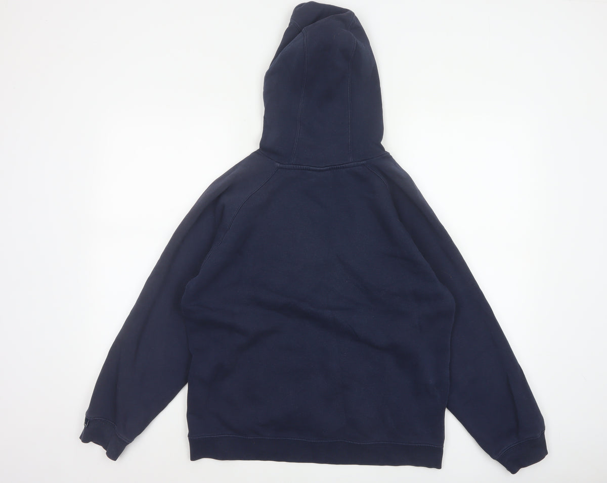 Nike Boys Navy Blue 12-13 Years Pullover Hoodie Logo Pocket