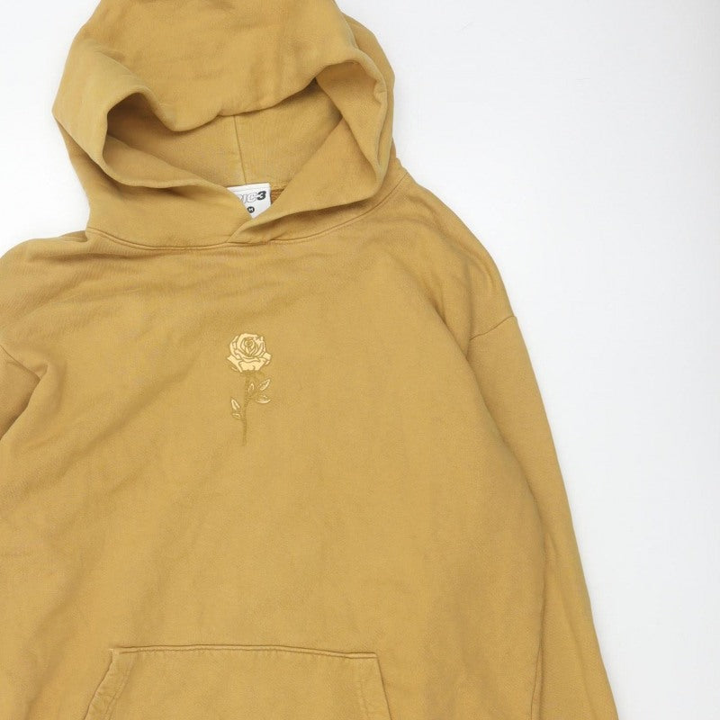 Additional view of RIC3 Men’s Brown M Pullover Hoodie Rose Graphic Print Logo
