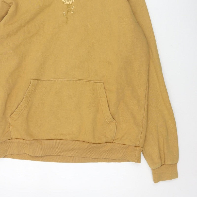 Additional view of RIC3 Men’s Brown M Pullover Hoodie Rose Graphic Print Logo