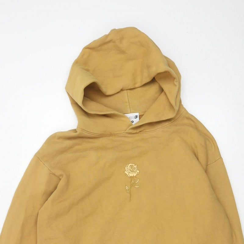 Additional view of RIC3 Men’s Brown M Pullover Hoodie Rose Graphic Print Logo