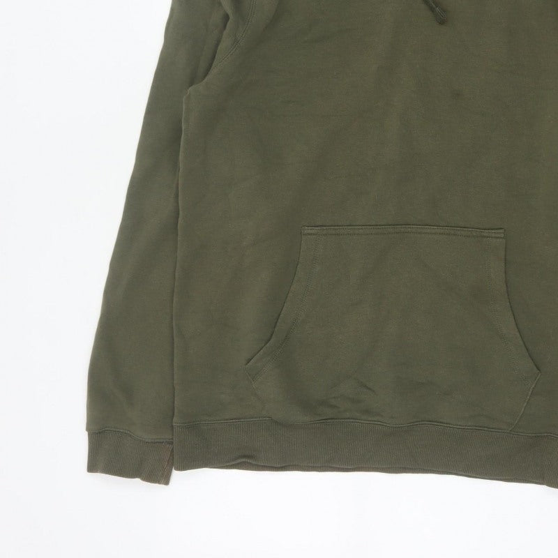 Easy Men’s Green Large Pullover Hoodie Fleece Kangaroo Pocket