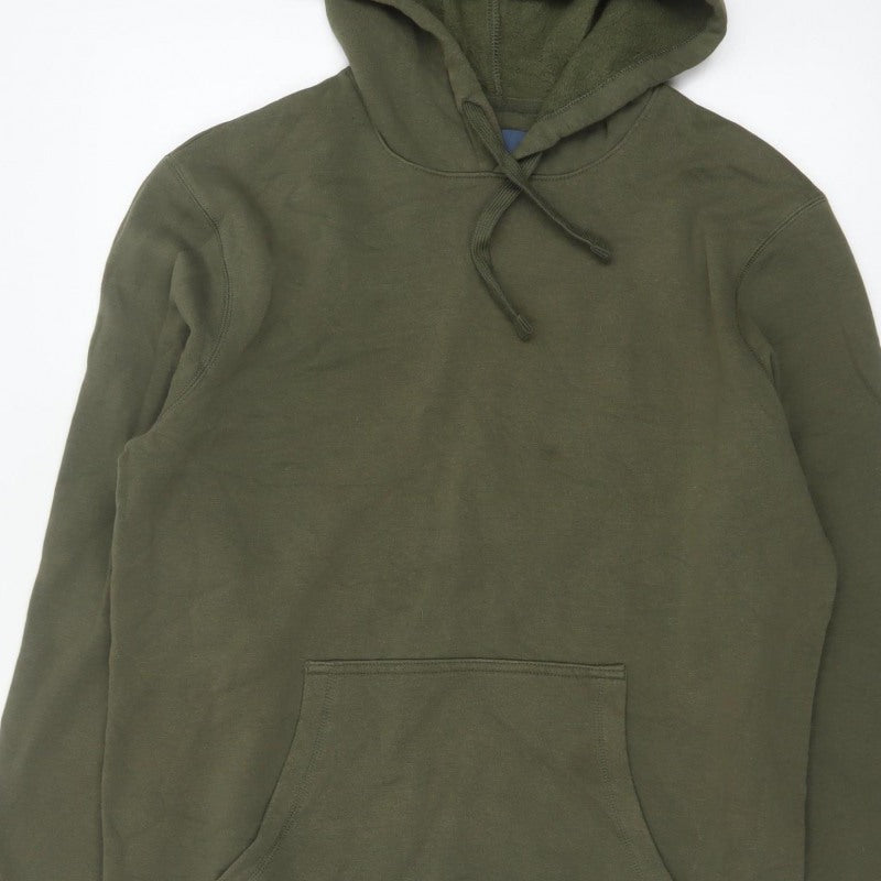 Easy Men’s Green Large Pullover Hoodie Fleece Kangaroo Pocket