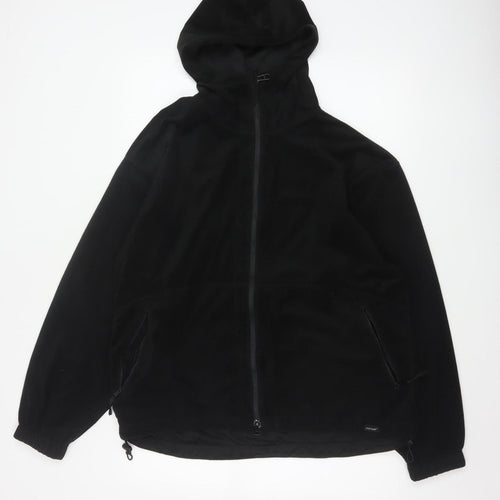 Paramo Men’s Black L Full Zip Reversible Hooded Fleece Hoodie