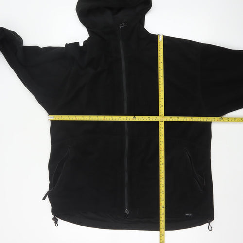 Paramo Men’s Black L Full Zip Reversible Hooded Fleece Hoodie