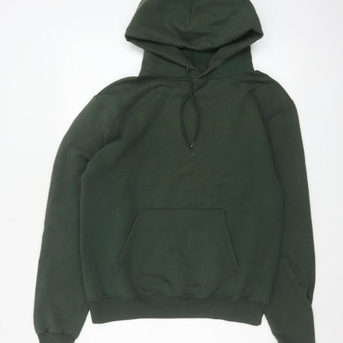 Champion Men’s Green S Pullover Hoodie Drawstring Pocket Logo