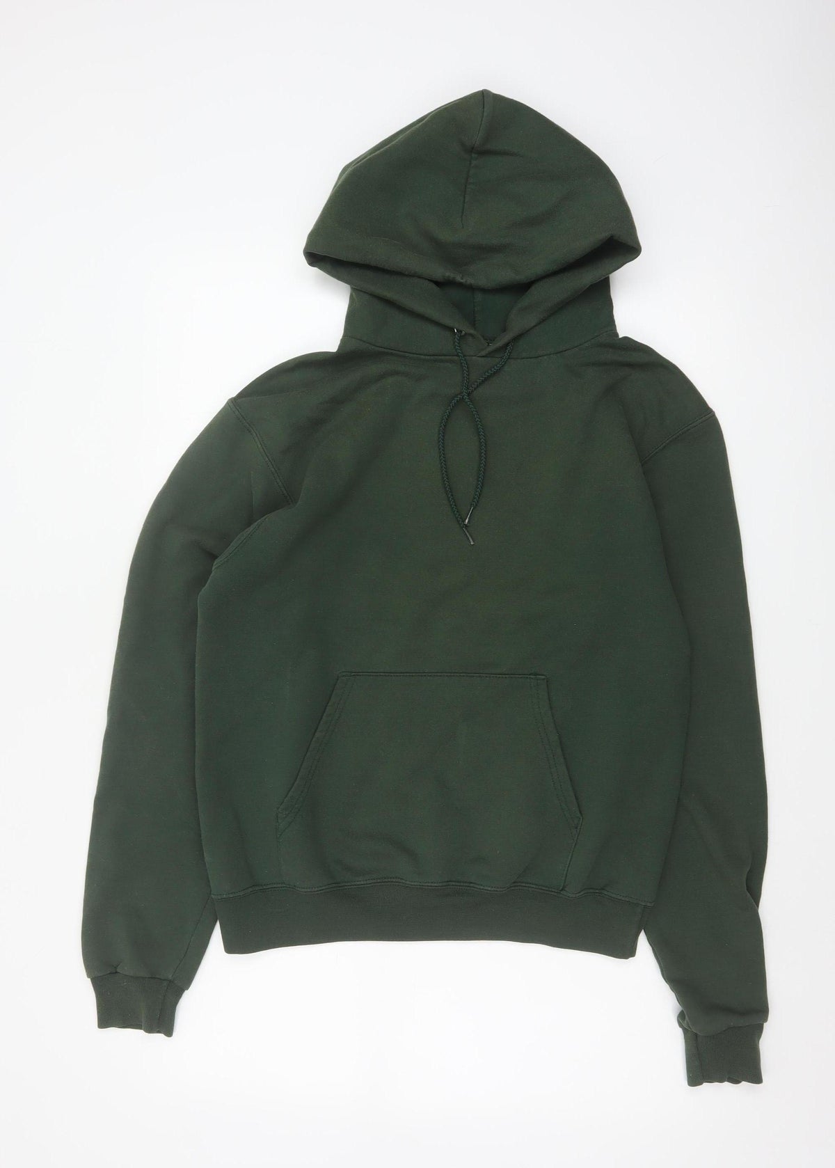 Champion Men’s Green S Pullover Hoodie Drawstring Pocket Logo