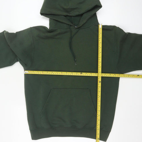 Champion Men’s Green S Pullover Hoodie Drawstring Pocket Logo