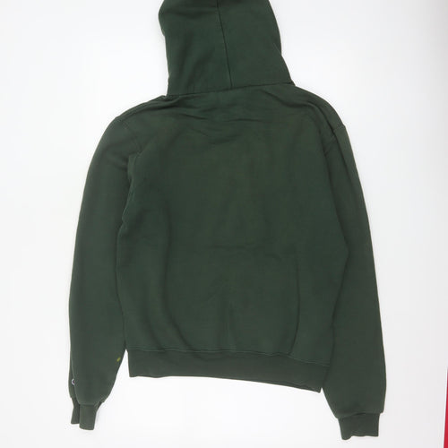 Champion Men’s Green S Pullover Hoodie Drawstring Pocket Logo