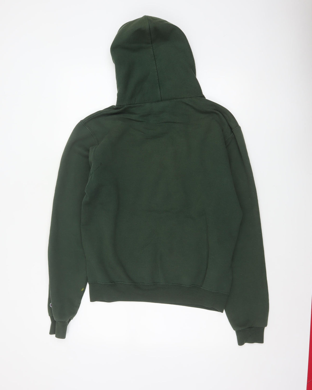 Champion Men’s Green S Pullover Hoodie Drawstring Pocket Logo