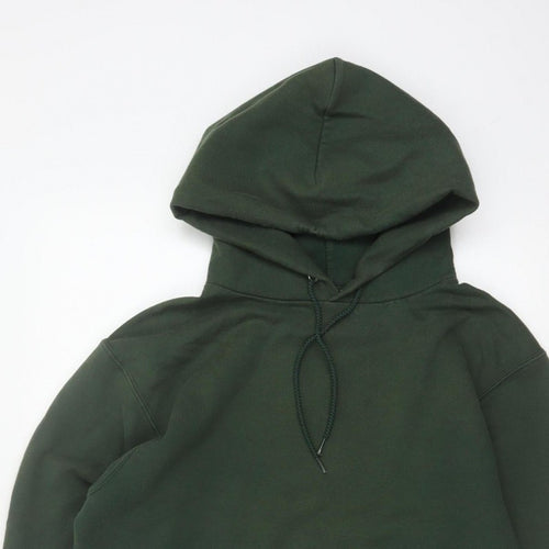 Champion Men’s Green S Pullover Hoodie Drawstring Pocket Logo