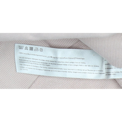 Jack Wills Men's Pink L Logo Graphic Print Crew Neck Pullover Sweatshirt