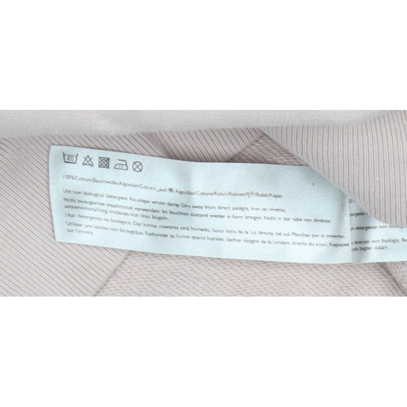 Jack Wills Men's Pink L Logo Graphic Print Crew Neck Pullover Sweatshirt