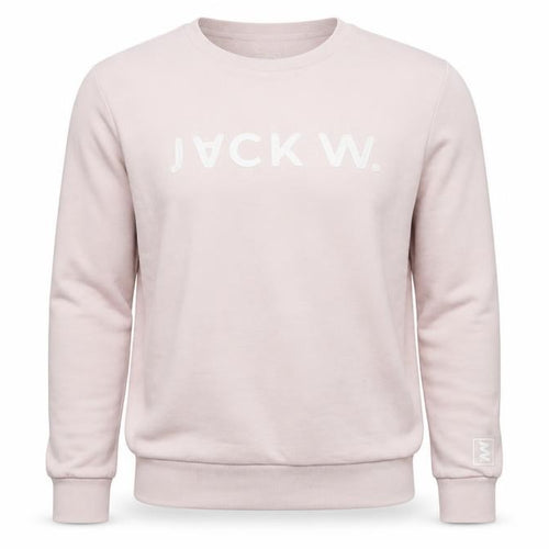 Jack Wills Men's Pink L Logo Graphic Print Crew Neck Pullover Sweatshirt